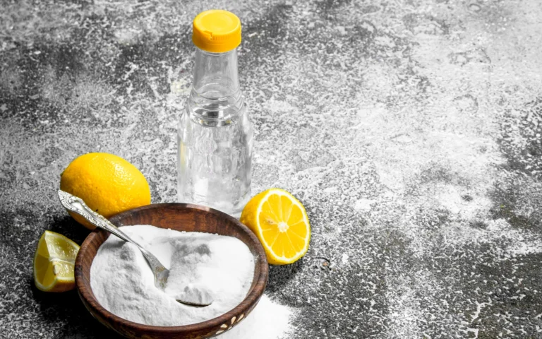 Citron, bicarbonate et vinaigre pour le ménage naturel